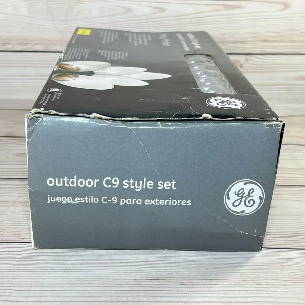 GE Merry Motion 100 Pro-Line C9 Christmas Lights Clear 16 Function 49ft Outdoor